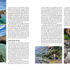 Two pages from "Finding Nevada Wild" by Schiffer Publishing, Ltd. show text and four photos of people exploring hot springs in rocky deserts—blue-green waters, rugged mountains, and the spirit of Nevada adventures on full display.