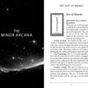 An open book from Lieselle's Eternal Tarot by Schiffer Publishing, Ltd. reveals the Ace of Wands card—illustrated with a single wand—and Lieselle Elliot's insights on action, new beginnings, and creative energy in tarot.