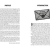 Morbid Kuriosity's by Schiffer Publishing, Ltd. shows two book pages: the left has a preface with a short quote, and the right features an introduction and an envelope labeled "To the New Owner," hinting at true crime and mysteries ahead.