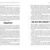 Two pages from Morbid Kuriosity's by Schiffer Publishing, Ltd.: "FORGOTTEN" covers a tragic true crime of suicide and lost ambition; "THE MAN THEY COULDN’T HANG" delves into the mysteries of a man's survival after a failed execution.
