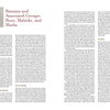 Two pages from Reflections on African Art by Schiffer Publishing, Ltd. show dense columns of text under the chapter “Bamana and Associated Groups: Bozo, Malinke, and Marka,” exploring rare art traditions with subheadings and a CHAPTER 2 sidebar.