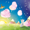 Sweet Dreams" by Schiffer Publishing, Ltd. features a dreamy landscape with cotton candy clouds, a lollipop moon, whipped-cream mountains, and animals gazing at the glowing sky—perfect for children’s night-time imagination.