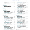 The table of contents from "Profile Drafting for Handweavers" by Schiffer Publishing, Ltd. lists chapters on profile drafts, weave structures, turned twill, twill-based and unit weaves, with project titles and page numbers.