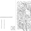 The "Happy Day Coloring Postcards" by Schiffer Publishing, Ltd. features Emelie Lidehäll Öberg’s whimsical frog among lotus flowers, envelopes, hearts, and word cards. The left side resembles a blank postcard for your creative touch.