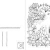 The Happy Day Coloring Postcards by Schiffer Publishing, Ltd. features a deer among flowers and leaves with “Lots of love my dear” above. The left side includes address lines and an envelope illustration for easy mailing.