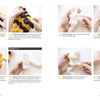 Get Started in Finger Knitting by Schiffer Publishing, Ltd. offers a photo tutorial for making a bee plush from chunky yarn—join yellow and black tubes, stuff, sew, create wings, and attach parts, with step-by-step instructions below each image.