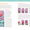 A spread from Felt Craft Fun by Schiffer Publishing, Ltd. shows a step-by-step guide to a layered mermaid felt project on the left, with tips for adding dimension and photos of beginner embroidery hearts on the right.