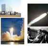 Apollo 7 in Photographs by Schiffer Publishing, Ltd. features images of the Saturn IB rocket on the launch pad, its smoke-filled launch, a close-up in flight, and suited astronauts or officials observing monitors during the mission.