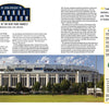 A wide-angle view of Yankee Stadium’s iconic architecture and field, with text blocks on baseball history, stats, and a fan quote—featured in "America's Ballparks" by Schiffer Publishing, Ltd., celebrating legendary U.S. ballparks.