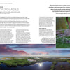 A spread in The Complete Guide to America's National Parks by Schiffer Publishing, Ltd. showcases Florida’s Everglades with vivid text, a photo of a panther in tall grass, and a sweeping sunset landscape—an inspiring travel feature.