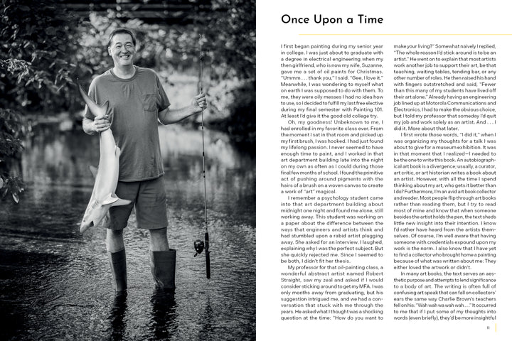 A black and white photo of a man fishing captures the playful spirit of Robert C. Jackson, from Schiffer Publishing, Ltd., echoing the whimsy found in their American still-life collection featured in "Once Upon a Time.