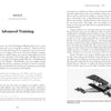 A layout from The Aviator by Schiffer Publishing, Ltd. features World War I pilot training text under the chapter "Advanced Training," with a photo of a Nieuport 11 flown by the Lafayette Escadrille at the bottom right.