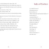A book spread from "Transcending Sexual Trauma" by Schiffer Publishing, Ltd. displays references on the left, and a titled Index of Practices—covering topics like holistic health and flower remedies—on the right, with red headings and black text on white.