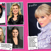 A collage on pink with Demi Lovato, Kelly Clarkson, Mariah Carey, Selena Gomez & Taylor Swift plus quotes from Mariah and Taylor. Features #swiftie—a must-have for fans of the Ultimate Pop Divas Coloring Book by Schiffer Publishing, Ltd.