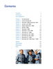 The table of contents from "Apollo 8 in Photographs" by Schiffer Publishing, Ltd. lists manned spaceflight missions from 1966–1969, with an archival photo of three smiling astronauts in blue jumpsuits at the bottom of the page.