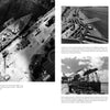 Aerial and close-up black-and-white photos of USS California (BB-44) from Schiffer Publishing, Ltd. show the battleship docked at Pearl Harbor with sailors at work, equipment loading, and large naval guns from multiple angles.