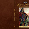 The Camelot Oracle by Schiffer Publishing, Ltd. features a cover with a medieval knight in regal attire holding a sword on a hilltop, with birds, a castle backdrop, and ornate borders that evoke the rich world of Arthurian legend.