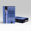 The Dark Daughter Tarot by Schiffer Publishing, Ltd. features a blue cover with a woman in a long dress and a black cat, celebrating the divine feminine with the subtitle "Goddesses of the World Speak from the Depths.