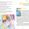 An illustrated Patch Tarot guidebook page by Schiffer Publishing, Ltd. features The Fool card: a joyful blue figure leaps over a cliff, accompanied by text exploring the card's meanings from this unique tarot deck.
