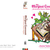 A vibrant cover for The Marginal Lenormand by Schiffer Publishing, Ltd. shows a monk writing at his desk, startled by playful green and blue demons—an irreverent medieval oracle deck.