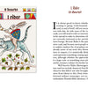 In The Marginal Lenormand by Schiffer Publishing, Ltd., the 9 Hearts, 1 Rider card features a rabbit riding a blue cat and blowing a horn—a medieval-inspired symbol of messages, arrivals, and departures.