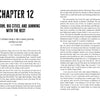 A two-page spread from "Street Corner Talking, The Autobiography of Kim Simmonds" by Schiffer Publishing, Ltd. shows Chapter 12, which opens with an H.P. Lovecraft quote and Kim's first impressions of New York, with his story continuing on the right page.