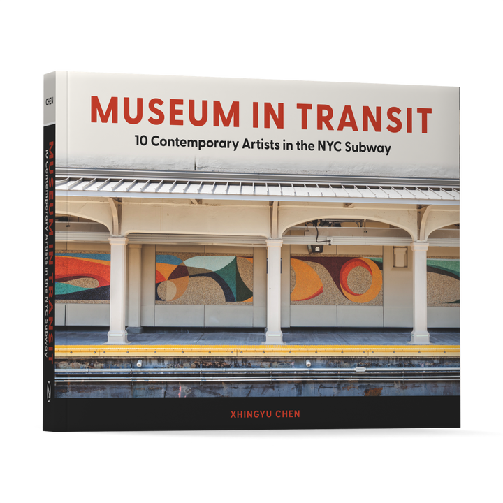 Museum in Transit by Schiffer Publishing, Ltd. highlights 10 contemporary artists’ public and abstract mosaic art on NYC subway platforms, inspired by New York MTA Arts & Design.