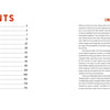 A two-page spread from "Museum in Transit" by Schiffer Publishing, Ltd.: Left page shows a black table of contents titled CONTENTS in large red letters; right page has INTRODUCTION in bold red above a text on subway art.