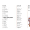 The Trees of the World contents page by Schiffer Publishing, Ltd. lists tree species by region, with text on the left and a red-orange leafless tree and two apples in the top right—an ideal intro for this tree species guide on a white background.