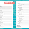Table of contents spread for "Seashells of Delmarva" by Schiffer Publishing, Ltd., with sections like Acknowledgments, User Guide, Introduction, Gastropods, Other Treasures, blue wavy design—ideal for Delmarva seashell identification.