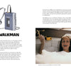 A magazine spread from Schiffer Publishing, Ltd.'s "Iconic Objects of the 1980s," features a classic Sony Walkman on one page and Julia Roberts in the infamous "Pretty Woman" bathtub scene listening to headphones on the other.