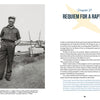 A black-and-white photo of J. A. Baker stands smiling on a riverbank path; opposite, Chapter 27, "Requiem for a Raptor," opens with text and a large bird silhouette in Schiffer Publishing's acclaimed book, The Peregrine Falcon.