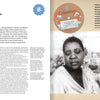 A spread from Schiffer Publishing, Ltd.'s "The Story of the Blues in 50 Songs" highlights Bessie Smith’s “St. Louis Blues” with text, a Columbia label, and vintage photos, capturing blues history in a classic layout.