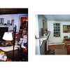Memento Gorey by Schiffer Publishing, Ltd. features a collage: two photos of book-filled living rooms and a rare unpublished image of an older man smiling with a cat on his lap—ideal for any Gorey documentary.