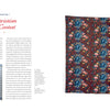A book spread from "Commemorative American Quilts" by Schiffer Publishing, Ltd. shows the chapter title "Patriotism in Context" with George Washington's illustration on the left, and a vibrant eagle-and-floral motif quilt on the right.