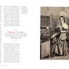 A historical illustration of a colonial woman spinning thread reflects the spirit of women’s quilting and early quilt history, as featured in Commemorative American Quilts by Schiffer Publishing, Ltd. Text about side farming appears opposite.