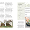 The Backyard Cutting Garden by Schiffer Publishing, Ltd. features three wooden compost bins for yard waste to enrich your backyard flower garden. A photo shows a hand planting a seedling, with a chart explaining composting basics and care.
