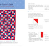 On the left is All-Star Quilts of Valor, 2nd Edition by Schiffer Publishing, Ltd., featuring patriotic red, white, and blue designs with detailed fabric requirements and color-coded instructions for meaningful quilt patterns.