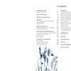 Botanical Cyanotype by Schiffer Publishing, Ltd. features a table of contents with a grasses and butterflies cyanotype design. The guide includes introduction, supplies, techniques, projects, troubleshooting, and resources for botanical art lovers.