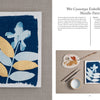The "Botanical Cyanotype" by Schiffer Publishing, Ltd. showcases a blue flower print with gold accents on linen, set beside a cyanotype guide and art tools—an inspiring introduction to solar prints and botanical art.