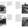 Four black and white photos from Schiffer Publishing, Ltd. show Wehrmacht armored vehicles, including the Sd.Kfz. 251 half-track, in diverse terrains with soldiers; text blocks describe each vehicle and its WWII historical context.