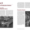 A vintage black-and-white photo of a Leopard 1 tank on display before a crowd, featured in a Schiffer Publishing, Ltd. book about the Bundeswehr’s production during the Cold War, with detailed text and factory assembly line images.