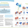 The Bendable Blooms Chenille Stem Flower-Making Kit Botanical Blues by Schiffer Publishing, Ltd. includes a supply list, written instructions, and twelve step-by-step photos showing hands crafting blue poppies with chenille stems and tissue paper.