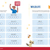 The KindKids Super Spectacular Star-Spangled Puzzle Book by Schiffer Publishing, Ltd. features a voting-themed word scramble with illustrated people and wildlife puzzles with animals like bears and raccoons, plus answer spaces for each USA-themed challenge.
