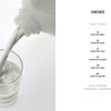 On the left, Milk Mustache by Schiffer Publishing, Ltd. is pictured with milk pouring from a plastic bottle into a glass; on the right, its table of contents highlights chapters on pop culture history with page numbers.