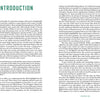 A two-page spread from "They're Here" by Schiffer Publishing, Ltd.; left page shows an Introduction in large green text with a paragraph below, while the right continues discussing UFO phenomena in several paragraphs. No images or illustrations are present.