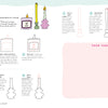 A colorful page from Schiffer Publishing, Ltd.’s Good Vibes Art Club Learn to Draw shows how to draw candles and candleholders with step-by-step diagrams, creative tips, modern designs, decorative ideas, and space for practice.