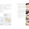 Traditional Japanese Woodworking by Schiffer Publishing, Ltd. features a two-page spread with assembly diagrams and four step-by-step photos demonstrating how to make a Watari Ago wood joint using Japanese joinery techniques.