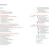 The table of contents page in "Designing for Foundation Paper Piecing" by Schiffer Publishing, Ltd. features colorful quilt block borders and organized chapters on quilt design, paper piecing, and foundation paper piecing techniques.
