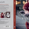 Front and back covers of Baby Knits from Norway by Schiffer Publishing, Ltd.: The front shows a baby in Nordic-style knitwear outdoors; the back displays three photos of babies in Norwegian knits plus a book description.
